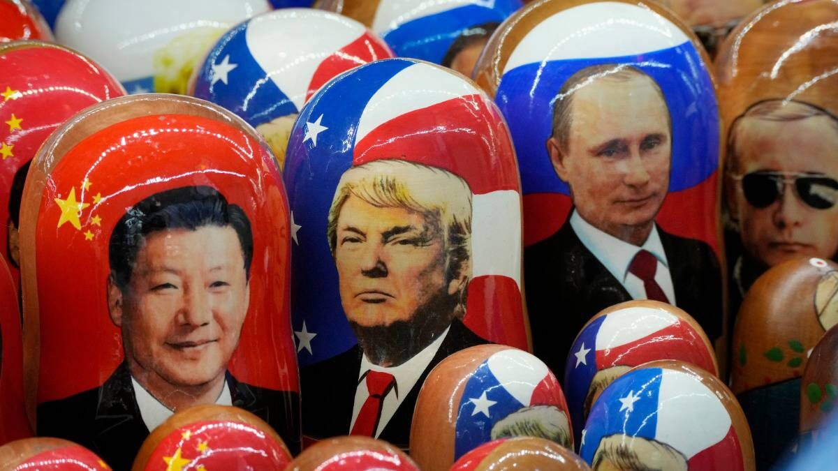    Си Цзинпинь, Дональд Трамп и Владимир Путин в настоящий момент — самые влиятельные политические деятели планеты / Фото: Dmitri Lovetsky / АР / ТАСС