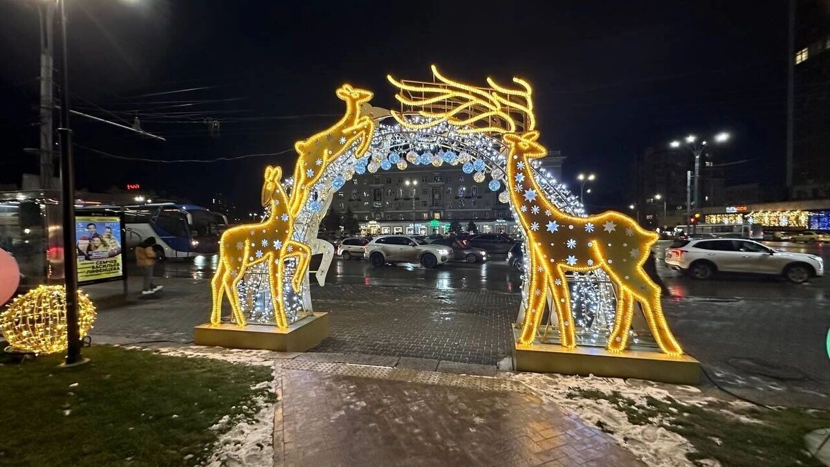    Арку с оленями установили в Ростове в парке имени Октябрьской революции   Анна Ивченко / rostovgazeta.ru