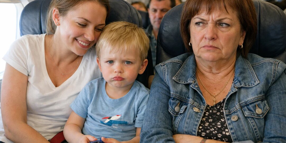 «Помогите ребёнку успокоиться» - сказала бортпроводница. Сыну было 3 года, и именно тогда я впервые засомневалась в себе