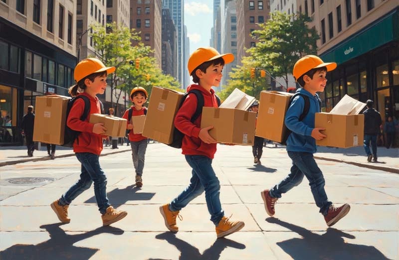 Дети-курьеры. 