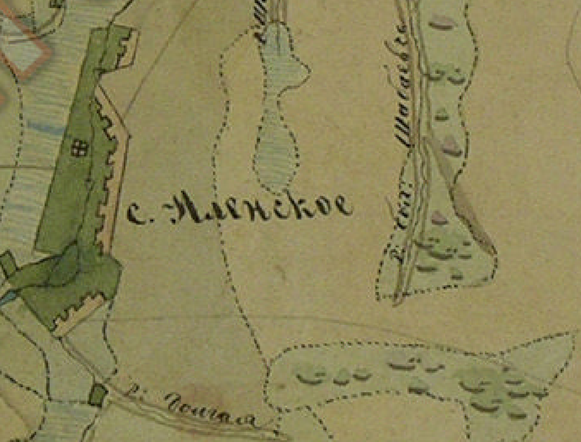 План Генерального Межевания Екатерины II . Фрагмнт.