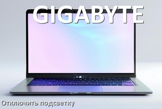 
Как на ноутбуке GIGABYTE отключить подсветку клавиатуры