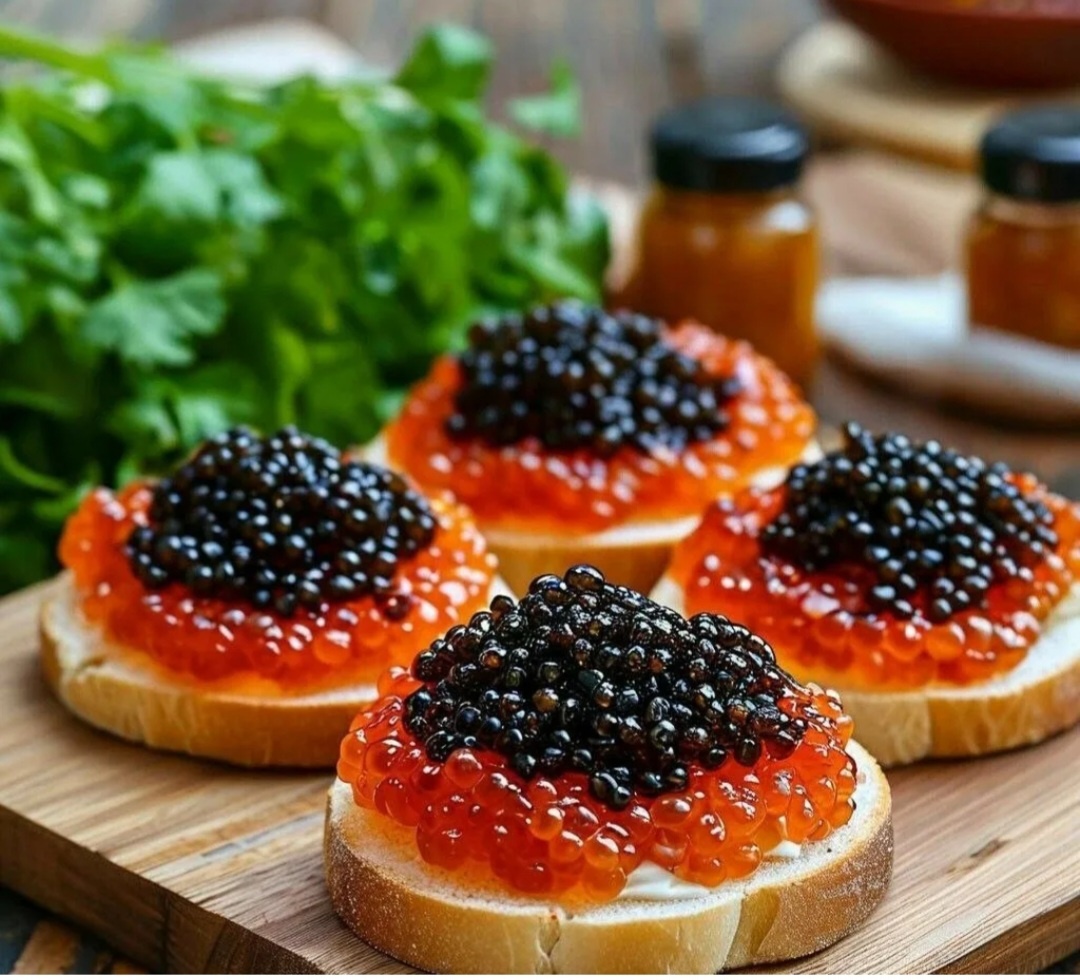 Бутерброды с икрой, --взято из интернета с целью ознакомления. 