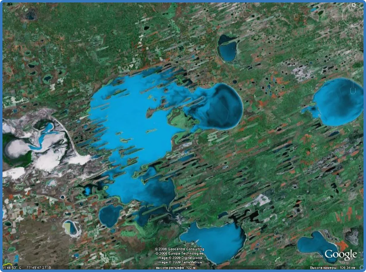 Снимок с космоса. Чаны.