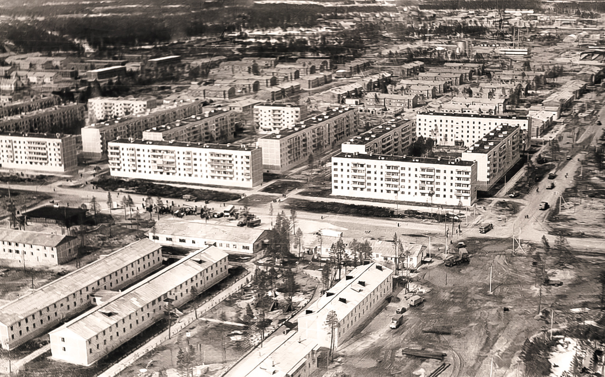 1986 год. Улица Ленина, вид с высоты