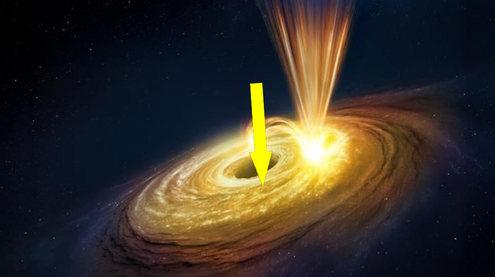    Гигантский черный люк ревет с ветрами скорости более 210 тысяч км/ч