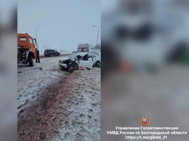     Водитель «Ауди» попал в аварию с «НефАЗом» в Губкинском округе, фото: скриншот видео со страницы t.me/gibdd_31