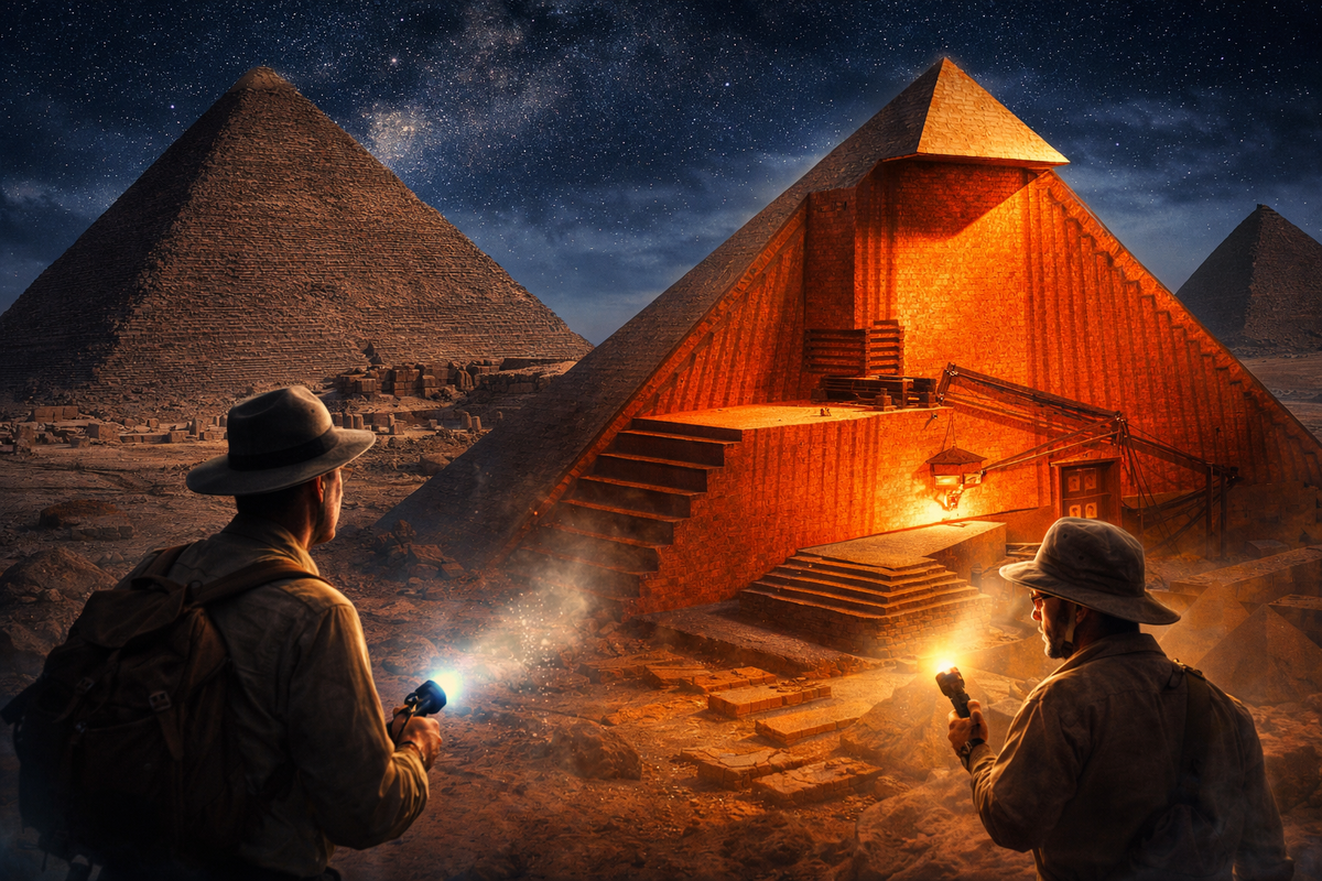 В сердце пирамиды Хеопса нашли огромную пустоту — и это может быть настоящая гробница фараона. Секрет, спрятанный 4500 лет