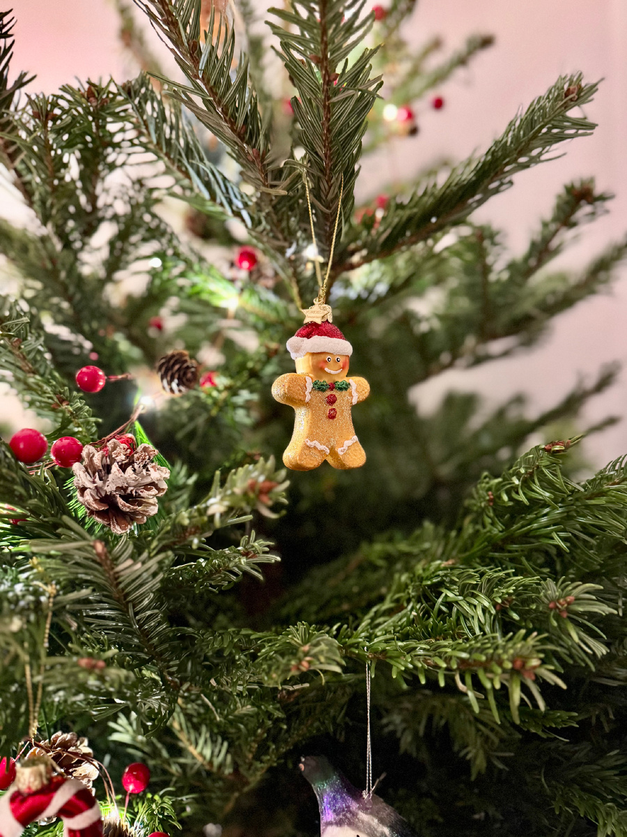 Моя елка в этом году - это страшненький пряничный человечек 