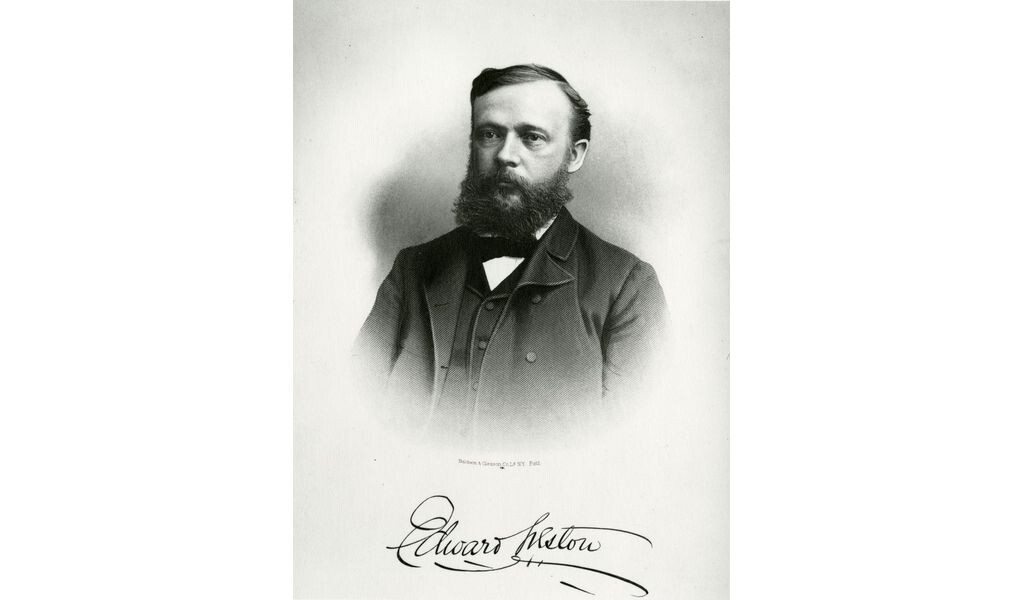 Эдвард Вестон. Патент США № 676,085, выданный 11 июня 1901 года (заявка от 12 декабря 1899 года), официально озаглавлен «Electrical speed-indicator» (Электрический указатель скорости). Материал взят с сайта https://ethw.org