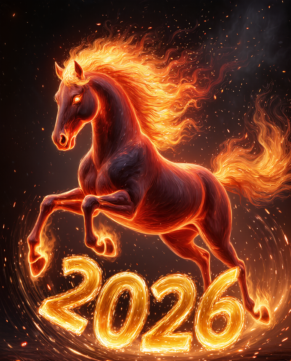 Открытка на 2026 год. 