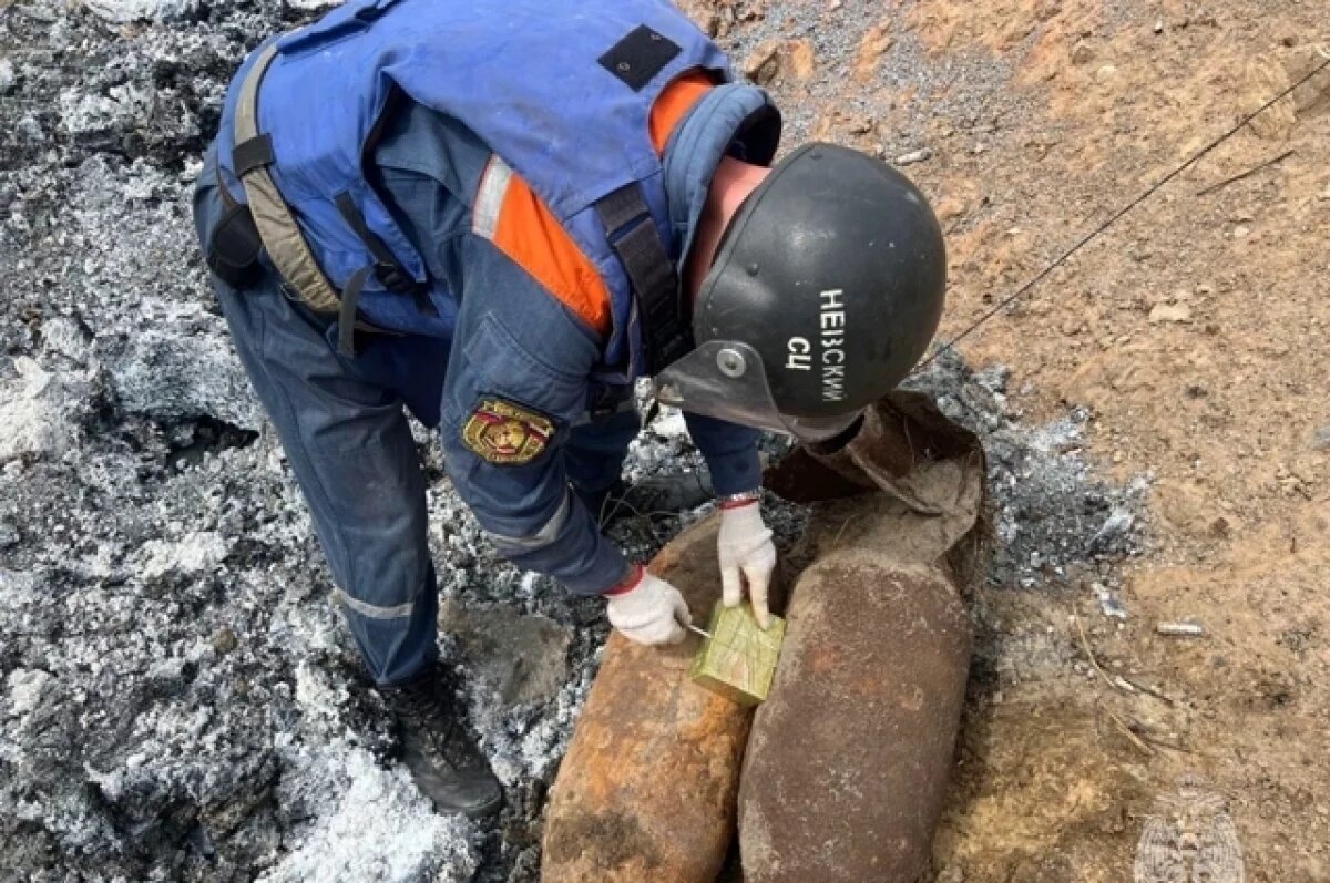    В Калининграде уничтожили 100-килограммовую авиабомбу времен войны