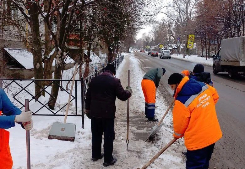Администрация Рязани отчиталась о сегодняшней уборке снега