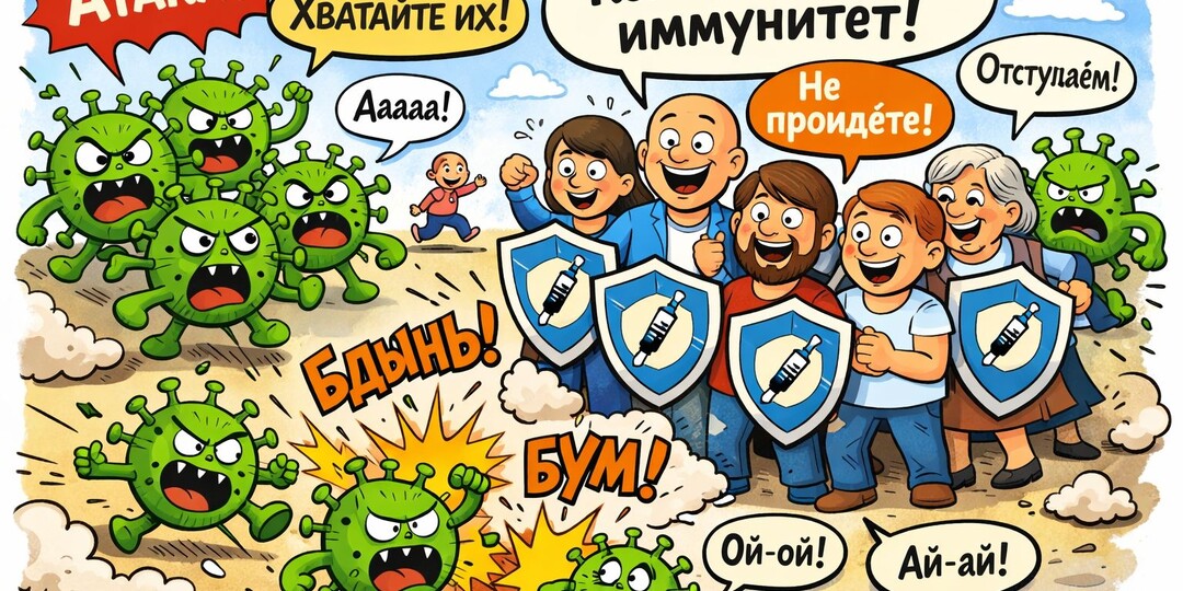 Коллективный иммунитет: простая математика защиты