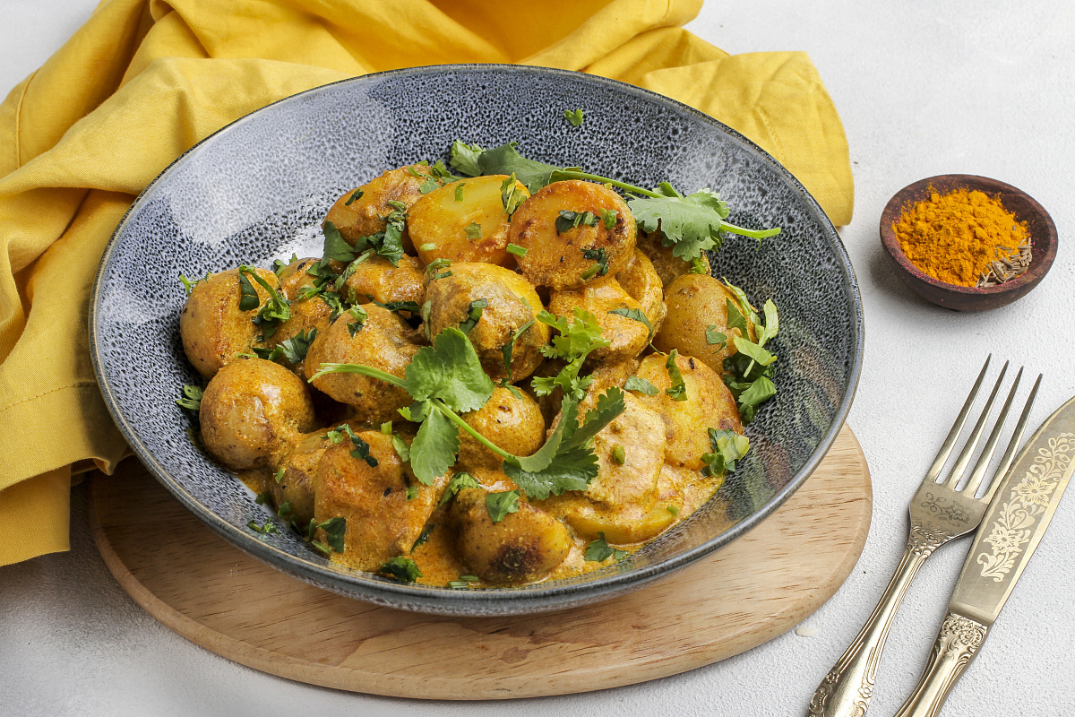 Алурдам — картофель в пряном соусе по-кашмирски