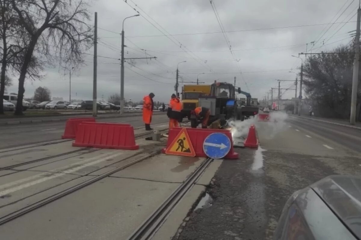    В этом году в Туле обновили около 5 километров трамвайных путей