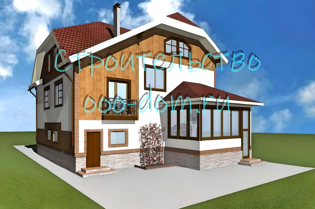 Эскизный проект дома из бруса