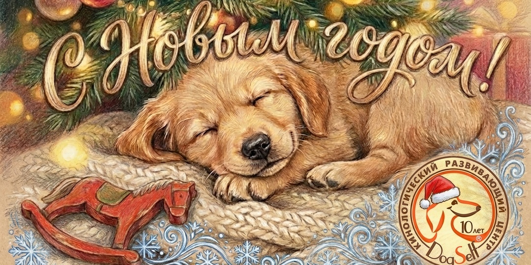Тихих вам праздников! Одно (но самое важное) пожелание от команды DogSelf 🎄