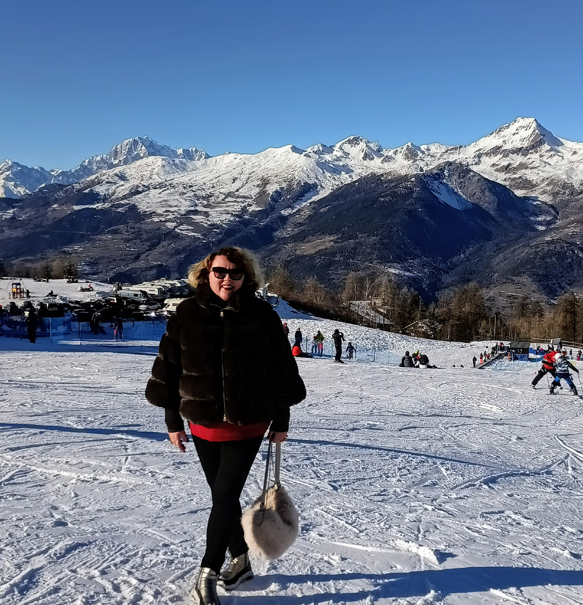 Горнолыжная станция Pila. 1800 метров. Итальянские Альпы. Valle d' Aosta. Фото автора 