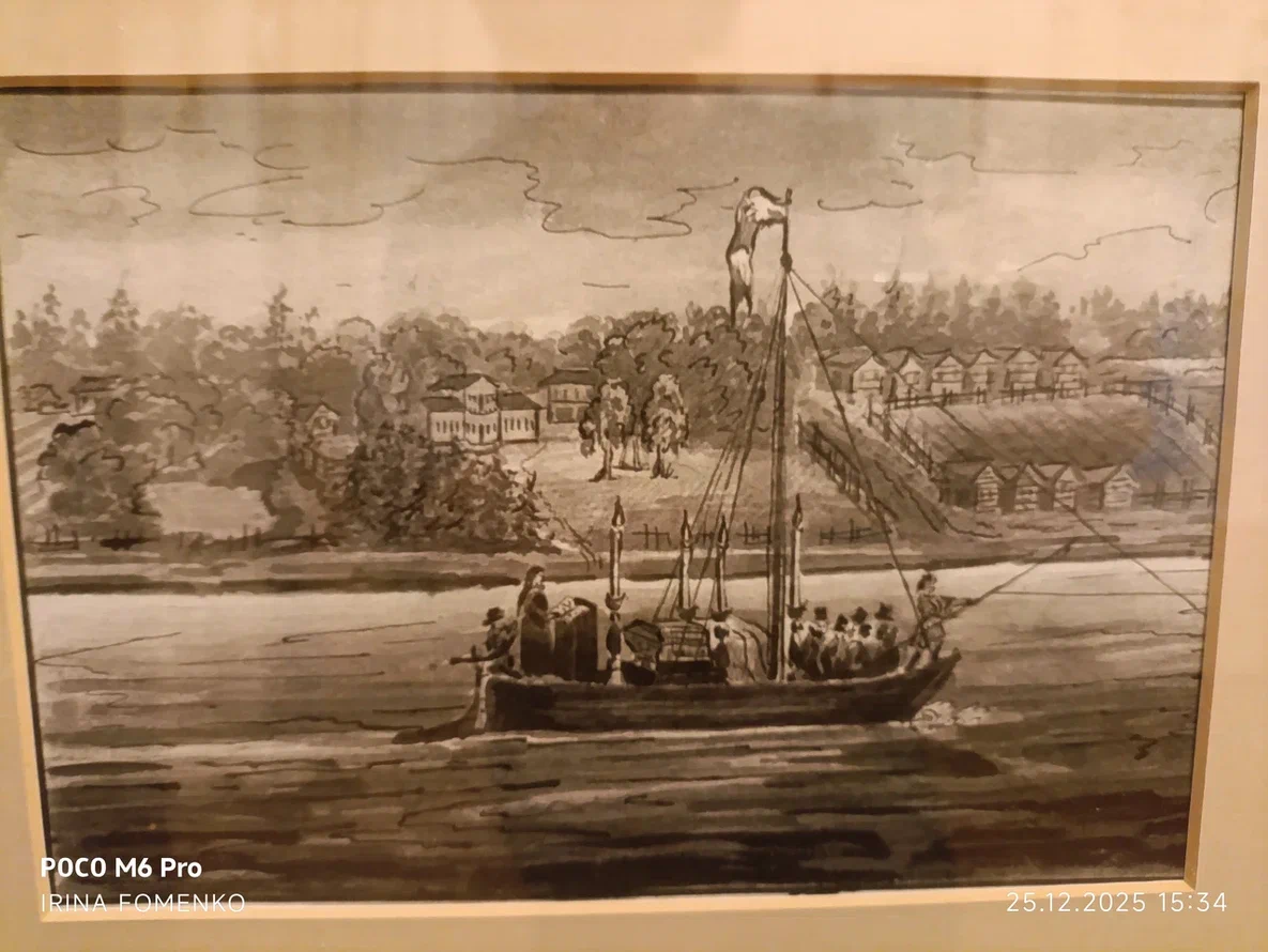 Санкт-Петербург. Особняк Державина. Изображение усадьбы Державина "Званка". Фото автора