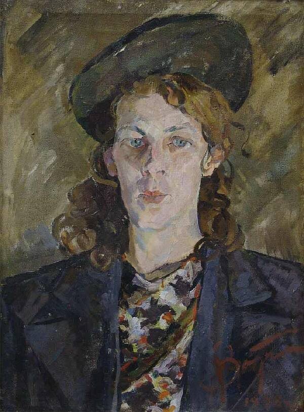 И.И.Витман. Метро. Этюд. 1947. 