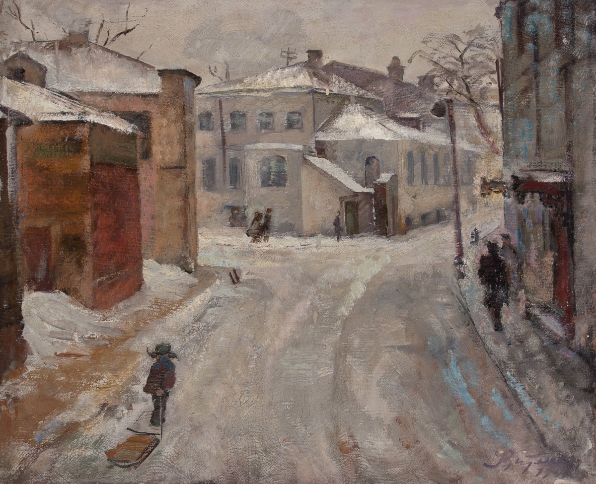 И.И.Витман. Дровяной переулок на Таганке. 1946. 