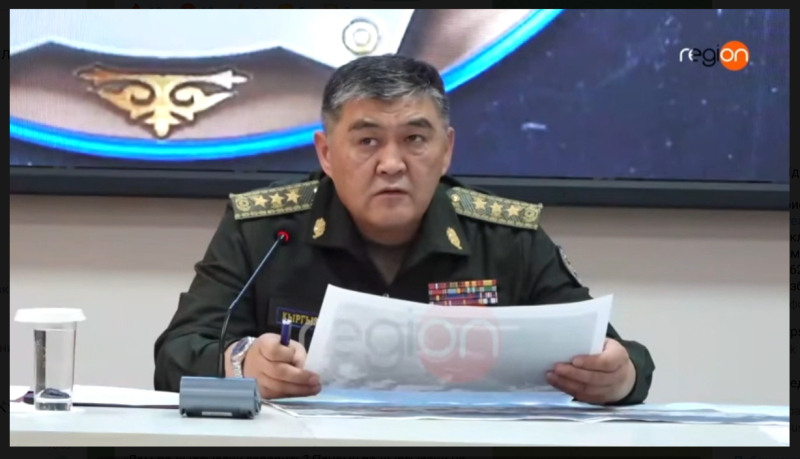    Ташиев во время своей "пламенной речи. Скриншот: Телеграм-канал Readovka