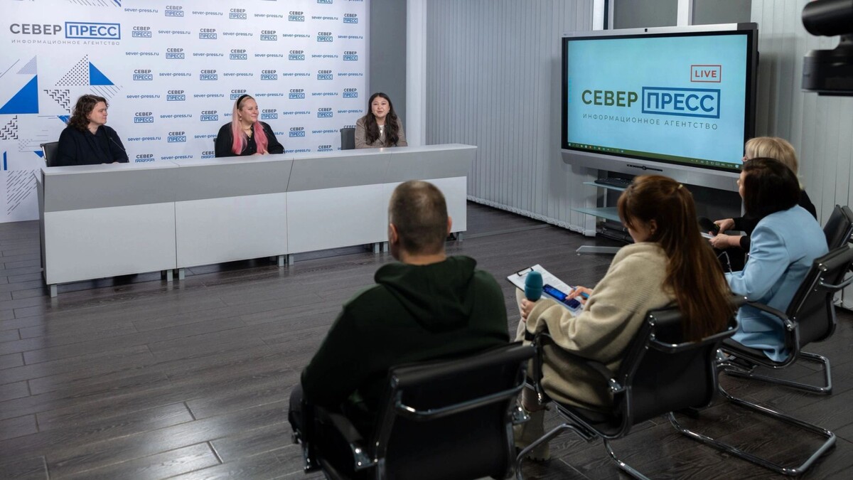    Об идее специальной арт-лаборатории говорили в пресс-центре. Фото: Александр Чирва / «Ямал-Медиа»