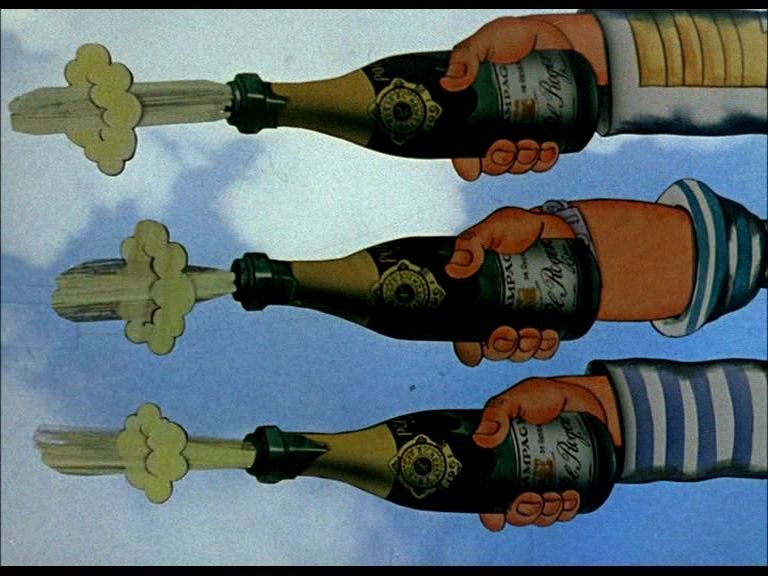 Кадр из мультфильма СССР Давида Черкасского  «Приключения капитана Врунгеля»