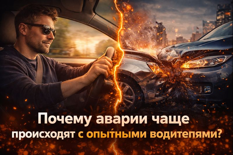 Почему многие аварии происходят с опытными водителями, а не с новичками