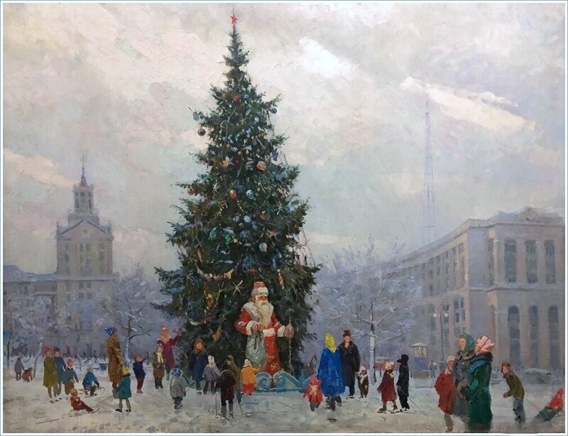 Борис Рапопорт - Ёлка 1957г. 