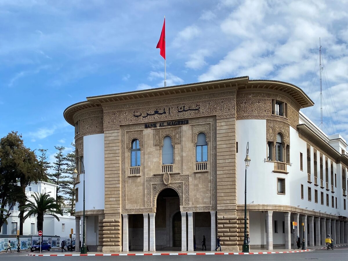 Здание Государственного банка в Рабате, открытое в 1925 году