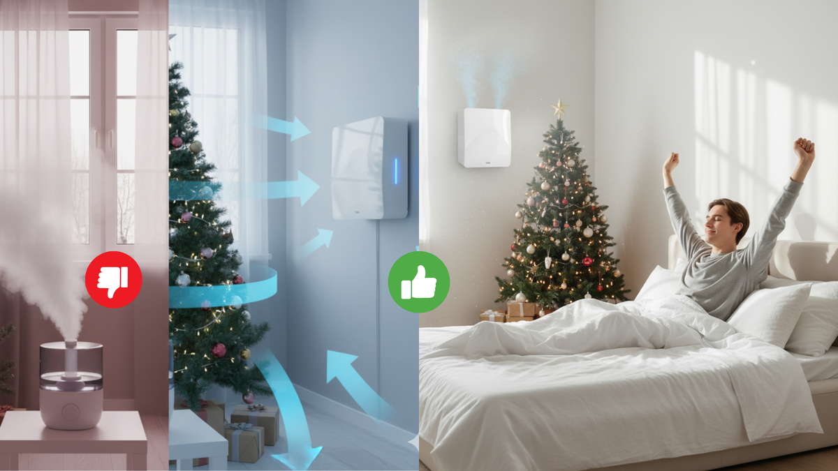 Не запирайте себя в «банке». Дайте дому дышать, а увлажнителю — работать с правильным воздухом.