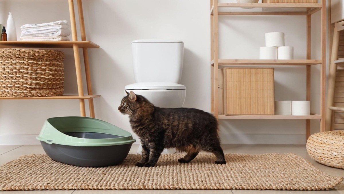    Кошки любят уединение, поэтому лоток им надо ставить в укромном уголке