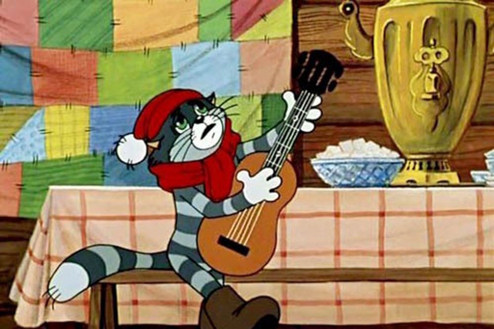    Третья часть знаменитой мультипликационной трилогии о Простоквашино - герои собираются вместе для встречи Нового года. / Фото: kinopoisk.ru / (Режиссер Владимир Попов. 1978. Студия "Союзмультфильм")