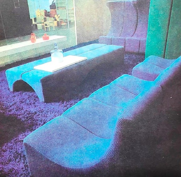 Ладислав Вратник (Скупина Эдис), интерьерная концепция. Вероятно так и осталась в виде концепции, поскольку современных изображений этой мебели не нашлось. 