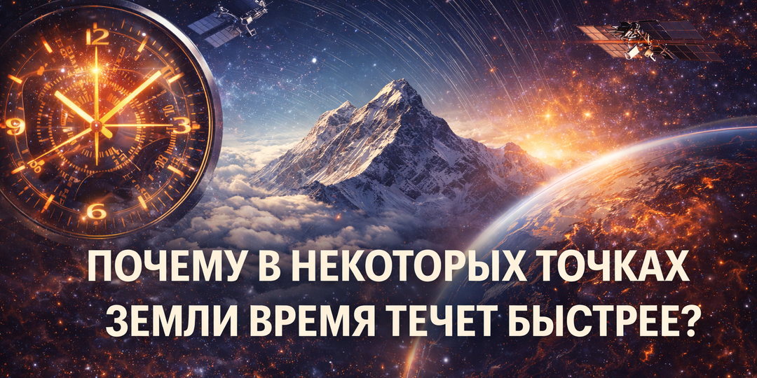 Почему в некоторых точках Земли время течет быстрее?