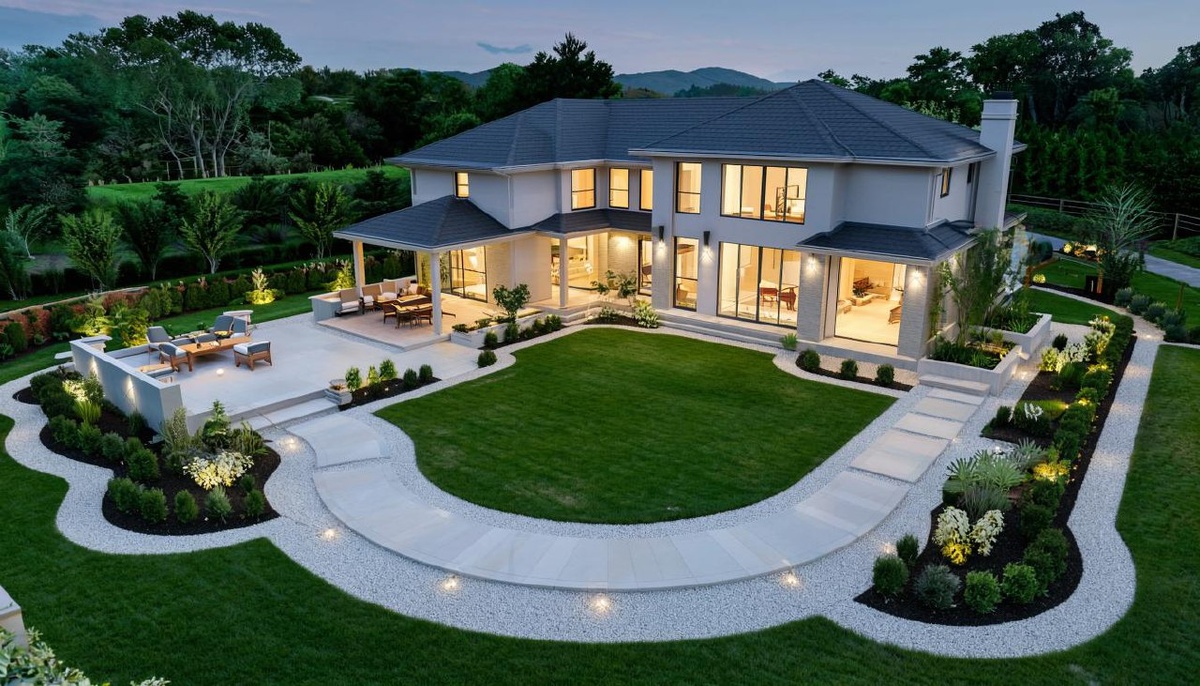 Ландшафтный дизайн с мраморной крошкой — эстетика и практичность