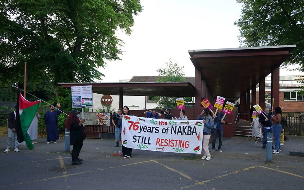 Пропалестинский митинг "Зеленых"