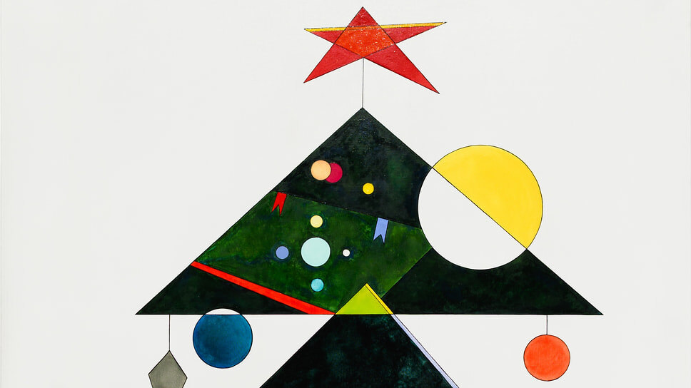 Павел Пепперштейн. «Супрематическая ель», 2025.📷Фото: Пресс-служба галереи Vladey