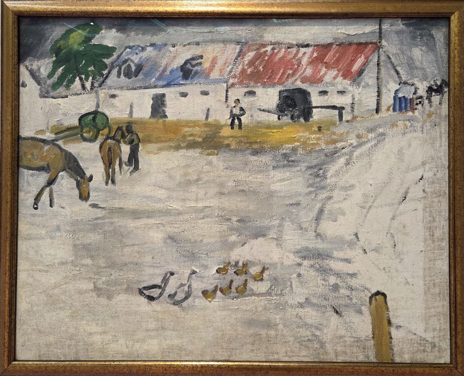 Михаил Ларионов Конюшни. 1910-1911 холст, масло