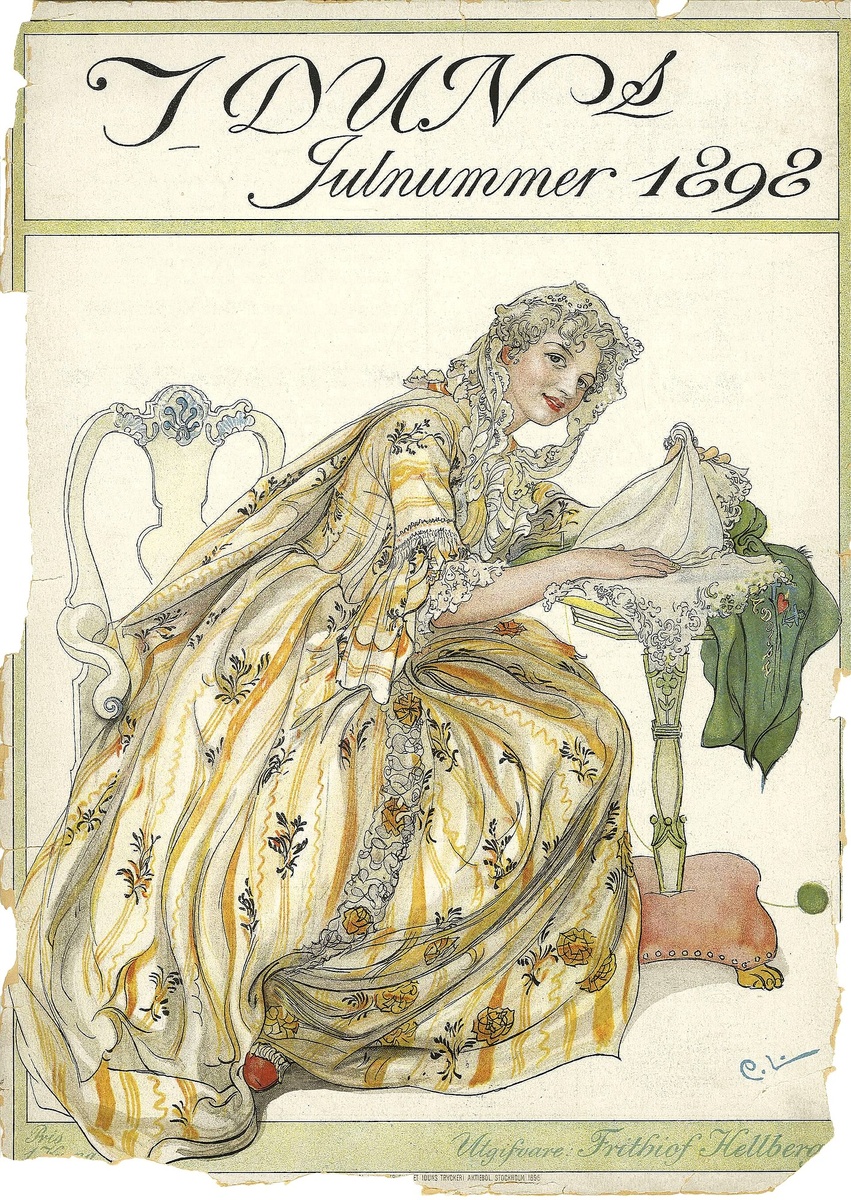 Рождественский секрет (The secret of Christmas). 1898. Обложка журнала «Iduns omvalg Christmas»