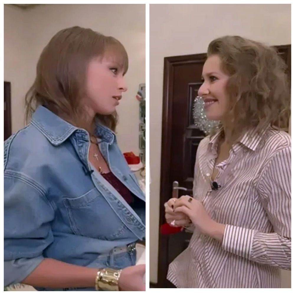 Собчак пришла к Полине Дибровой и Роману Товстику в гости