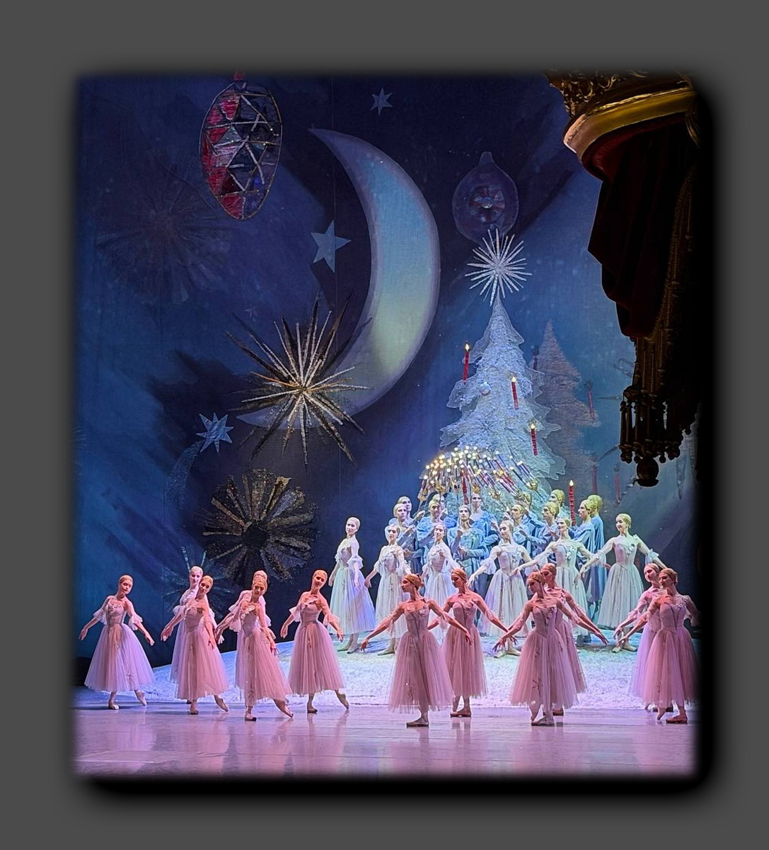 Сцена из балета «Щелкунчик» в Большом театре. Скриншот https://t.me/ksbchk