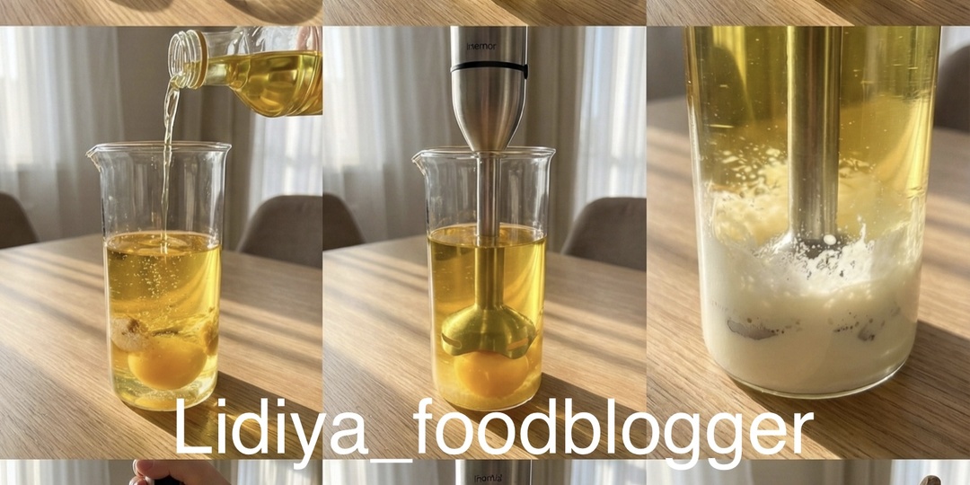 Домашний майонез за 1 минуту: Густой, вкусный и натуральный!