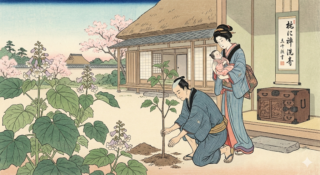              Рождение дочери и первый саженец Традиция, зародившаяся в древнем Китае