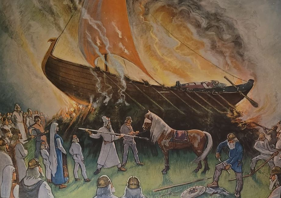 Погребение царя, рисунок Aarno Karimo