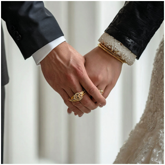 Сгенерировано ИИ- кольца одеты и клятвы даны.....