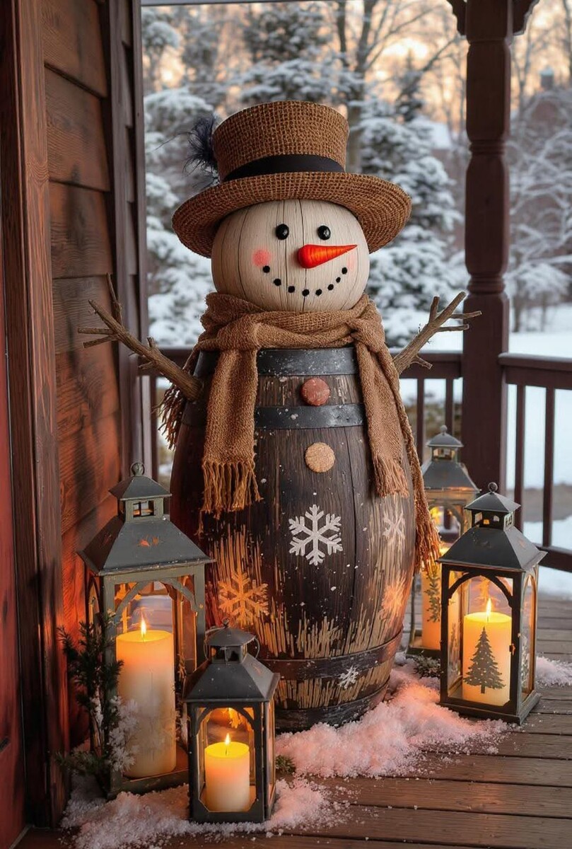 Новогодний снеговик