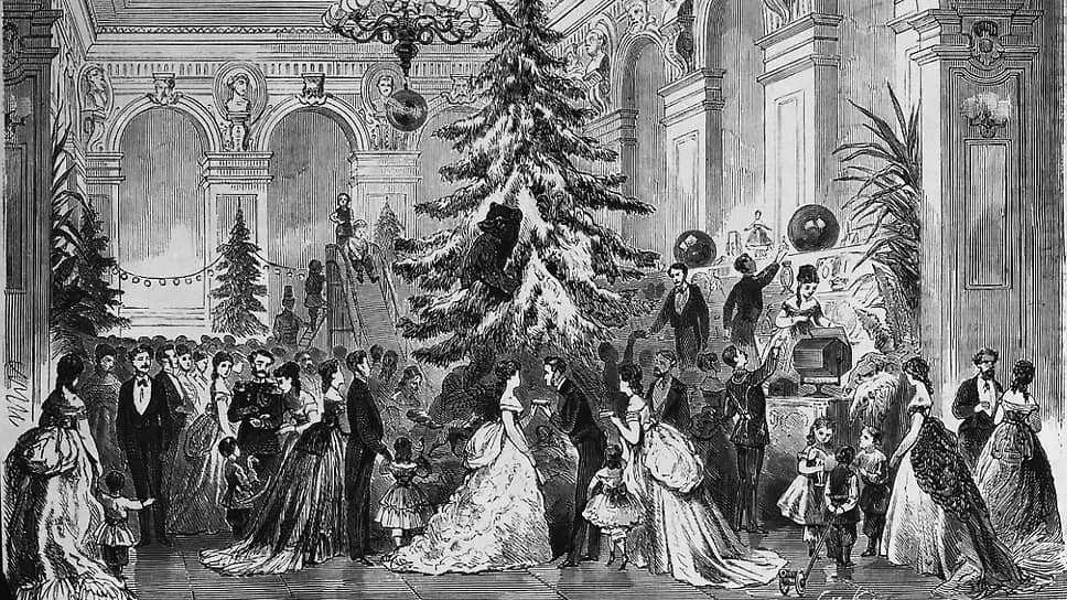 Санкт-Петербург. Новый год в клубе художников. 1881 год.📷Фото: журнал «Всемирная иллюстрация»